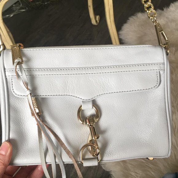 NWOT Rebecca Minkoff Crossbody in soft grey - Picture 2 of 5